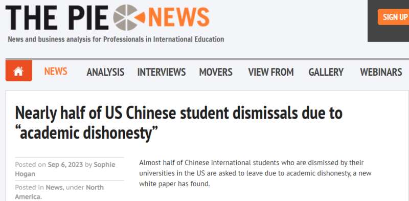 “作弊”，正在成为一些人对中国留学生的刻板印象